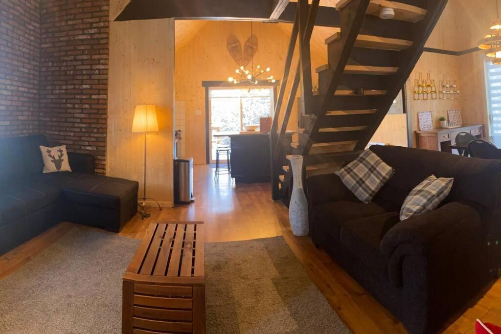 Le Jazz- Chalet Rustique/Chic Avec Spa Notre-Dame-Des-Bois Екстер'єр фото