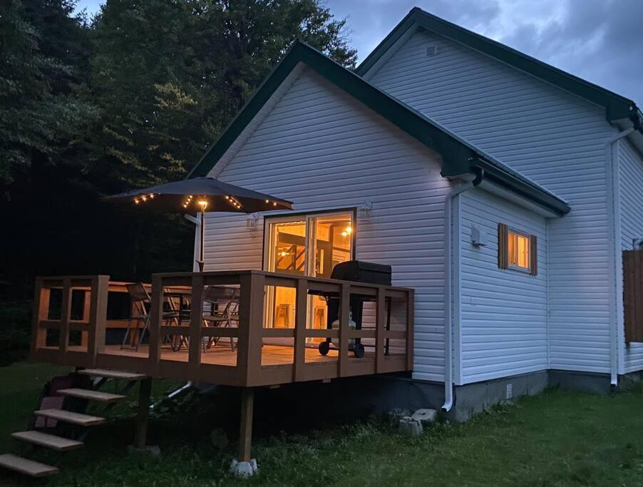 Le Jazz- Chalet Rustique/Chic Avec Spa Notre-Dame-Des-Bois Екстер'єр фото